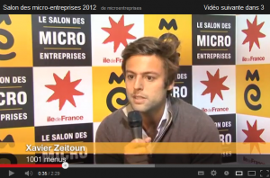 Interview Xavier Zeitoun Salon des Micro-entreprises 2012 - conseils contre le sentiment d'isolement des jeunes entrepreneurs